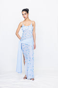 Hand-beaded Dress Sky